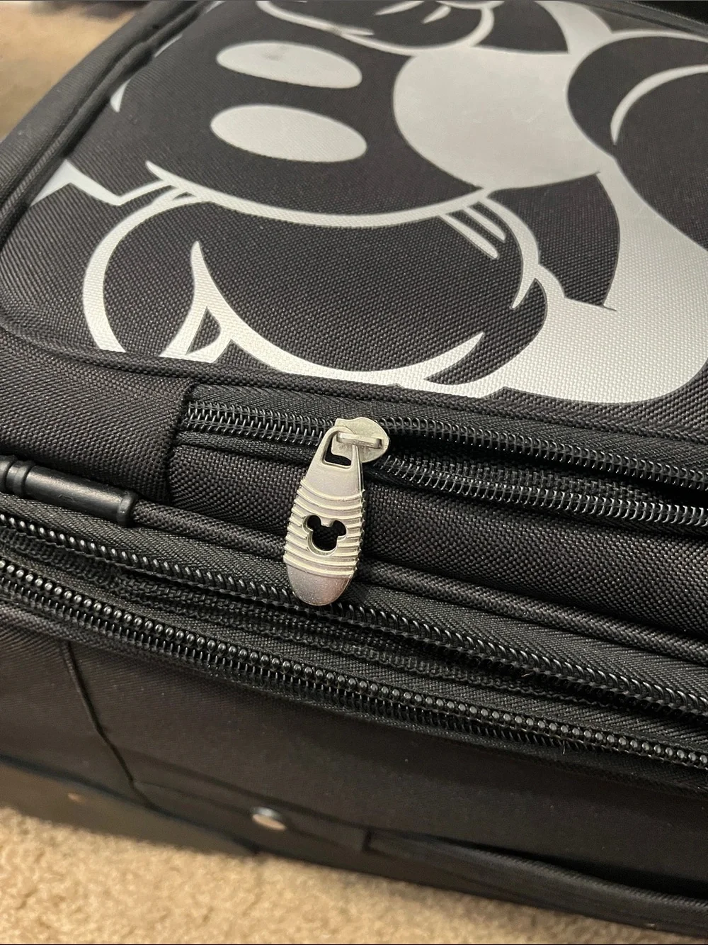Walt Disney trademark luggage with 